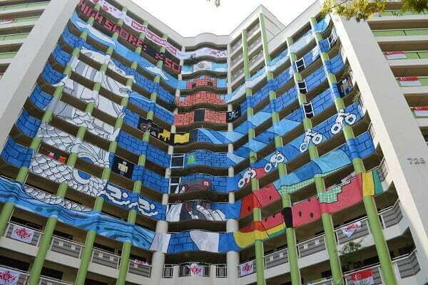 Tampines Abstract Art Facade