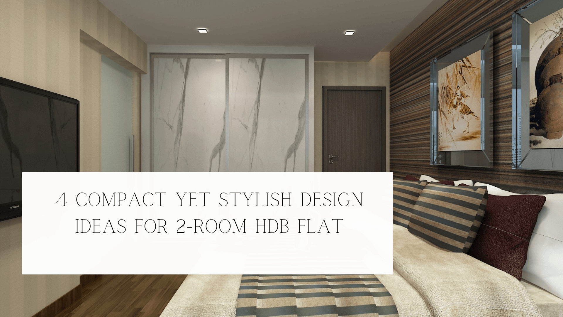 Design Ideas for 2-Room HDB Flat